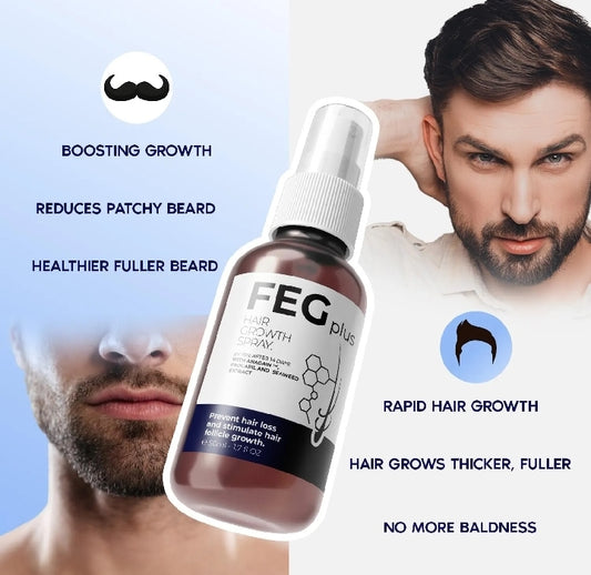 FEG Plus Hair Growth Serum Grow Longer, Thicker & Healthier Hair – Naturally