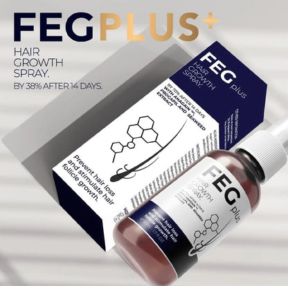 FEG Plus Hair Growth Serum Grow Longer, Thicker & Healthier Hair – Naturally
